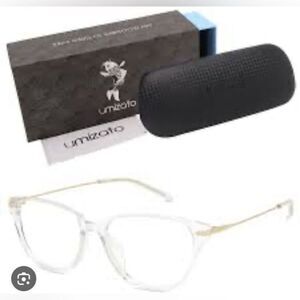 NIB Umizato Unisex EIKO Computer Blue Light Blocking Glasses Jasmine Crystal